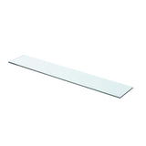 Vidaxl schappen 2 st 70x12 cm glas transparant