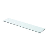 Vidaxl schappen 2 st 70x15 cm glas transparant