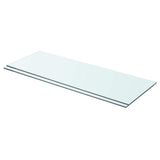 Vidaxl schappen 2 st 70x25 cm glas transparant