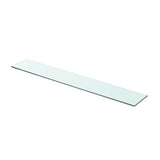 Vidaxl schappen 2 st 80x12 cm glas transparant