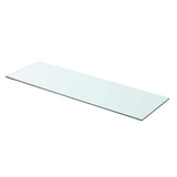 Vidaxl schappen 2 st 80x25 cm glas transparant