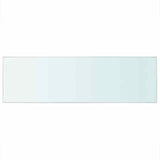 Vidaxl schappen 2 st 80x25 cm glas transparant