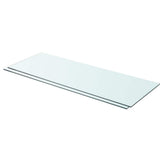 Vidaxl schappen 2 st 80x30 cm glas transparant