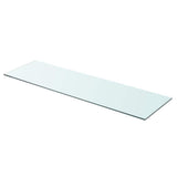 Vidaxl schappen 2 st 90x25 cm glas transparant