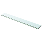 Vidaxl schappen 2 st 100x12 cm glas transparant