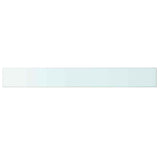 Vidaxl schappen 2 st 100x12 cm glas transparant