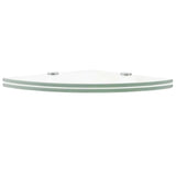Vidaxl hoekschappen 2 st met chromen dragers 25x25 cm glas transparant