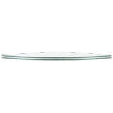 Vidaxl hoekschappen 2 st met chromen dragers 45x45 cm glas transparant