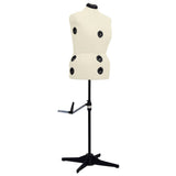 Vidaxl Mannequin Verstellbarer Frau Größe 44-50 L Creme gefärbt