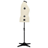 Vidaxl Mannequin Verstellbarer Frau Größe 44-50 L Creme gefärbt