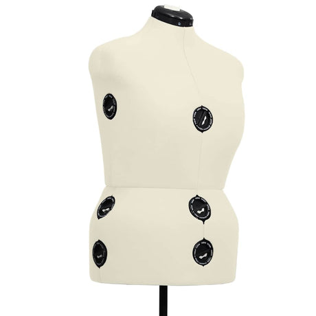 Vidaxl Mannequin Verstellbarer Frau Größe 44-50 L Creme gefärbt