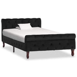 Vidaxl bedframe fluweel zwart 100x200 cm