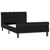 Vidaxl bedframe fluweel zwart 100x200 cm