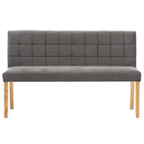Vidaxl bankje 140 cm fluweel grijs