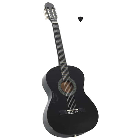 Vidaxl Gitarre Classic Anfänger 4 4 39 Lindenhout Schwarz