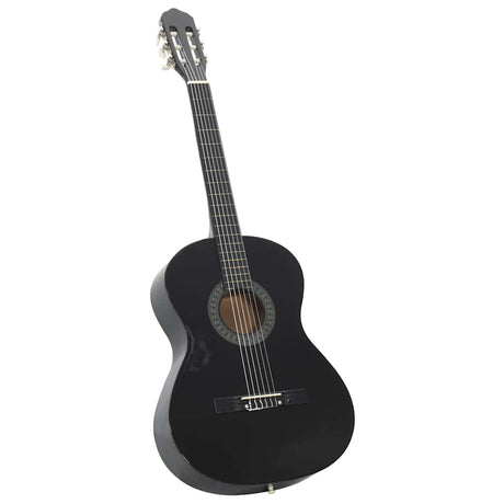 Vidaxl 12-teilige Gitarrenset Klassiker Anfänger 4 4 39 Schwarz