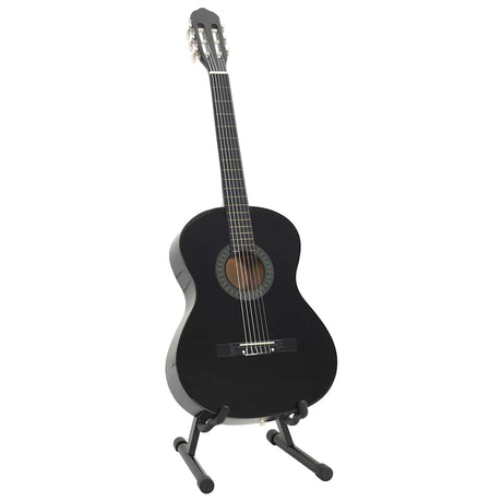 Vidaxl 12-teilige Gitarrenset Klassiker Anfänger 4 4 39 Schwarz
