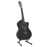 Vidaxl 12-teiliges Gitarrenset mit Equalizer und 6 Saiten Western Black