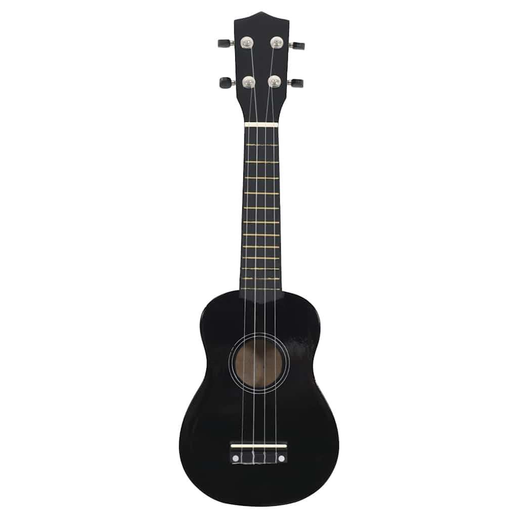Vidaxl Ukulele-Set mit Tasche für Kinder Sopran 23'' schwarz