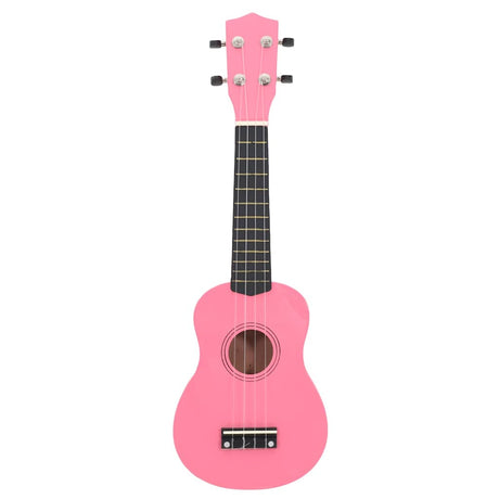 Vidaxl ukuleleset mit Tasche für Kinder Sopran 23 '' Pink