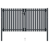 Vidaxl -Port Doppel 306x220 cm Stahl Anthrazit