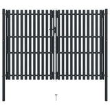 Vidaxl -Port Doppel 306x250 cm Stahl Anthrazit