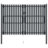 Vidaxl -Port Doppel 306x250 cm Stahl Anthrazit