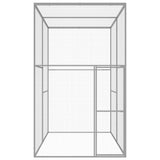 VIDAXL -Katzenkäfig 3x1.5x2,5 M verzinkte Stahl