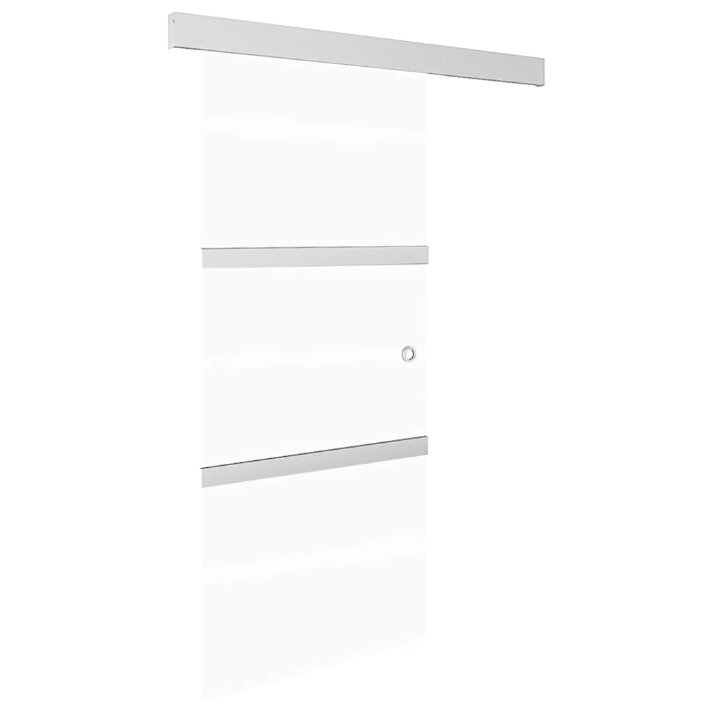 Vidaxx-Schiebetür mit Softstopps 76x205 cm ESG-Glas und Aluminium
