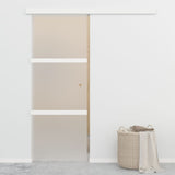Vidaxl -Schiebetür mit weichen Stopps 76x205 cm ESG -Glas und Aluminium