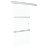 Vidaxl -Schiebetür mit weichen Stopps 90x205 cm ESG -Glas und Aluminium