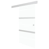 Vidaxl -Schiebetür mit weichen Stopps 90x205 cm ESG -Glas und Aluminium