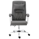 Vidaxl kantoormassagestoel kunstleer grijs