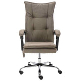 Vidaxl kantoormassagestoel stof taupe