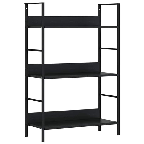 Vidaxl boekenkast met 3 schappen 60x27,6x90,5 cm bewerkt hout zwart