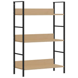 Vidaxl boekenkast 3 schappen 60x27,6x90,5 cm bewerkt hout eikenkleurig