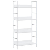 Vidaxl boekenkast met 4 schappen 60x27,6x124,5 cm bewerkt hout wit