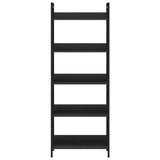 Vidaxl boekenkast met 5 schappen 60x27,6x158,5 cm bewerkt hout zwart