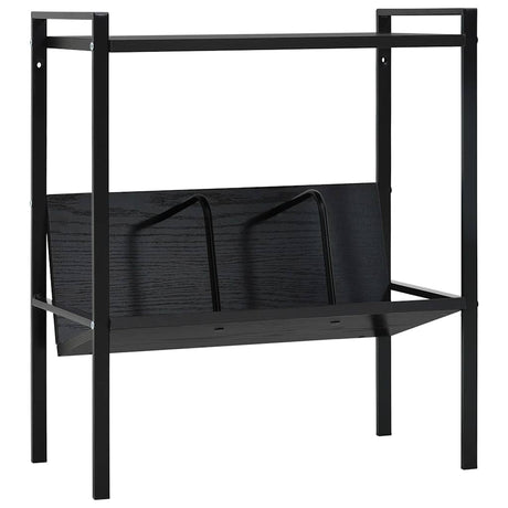 Vidaxl boekenkast met 2 schappen 52x28x59 cm bewerkt hout zwart