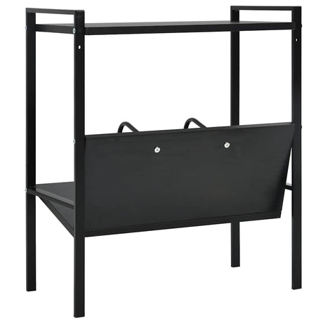 Vidaxl boekenkast met 2 schappen 52x28x59 cm bewerkt hout zwart