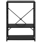 Vidaxl Mikrowellenschrank 60x39.6x79.5 cm verarbeitetes Holz schwarz
