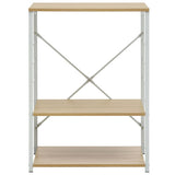 VIDAXL -Mikrowellenschrank 60x39.6x79.5 cm verarbeitetes Holz weiß und Eichefarbe