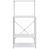 Vidaxl Mikrowellenschrank 60x39.6x123 cm verarbeitetes Holz weiß