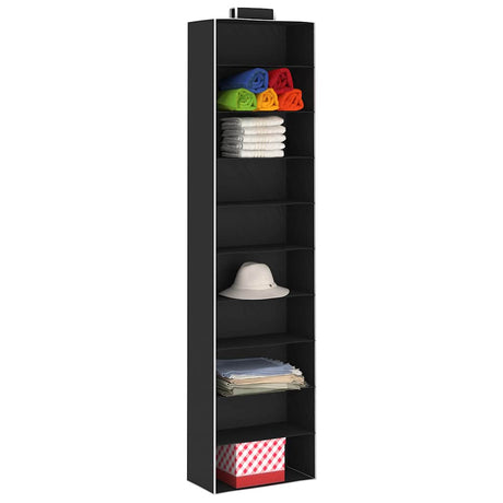 Vidaxl -Kleidung Organisatoren, die 2 Sts mit 10 Regalen Stoff hängen
