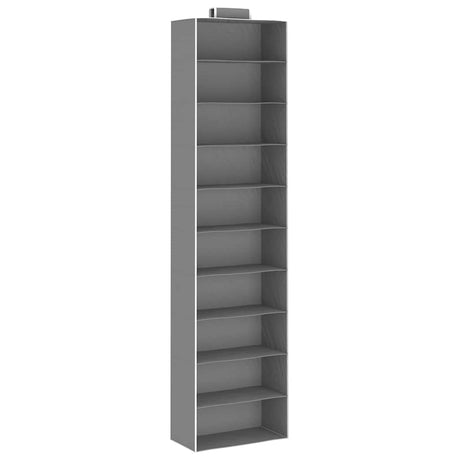 Vidaxl -Kleidung Organisatoren, die 2 Sts mit 10 Regalen Stoff hängen
