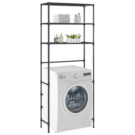 VIDAXL-LAGE ROK für Boven Waschmaschine 3-layer 69x28x169 cm Schwarz