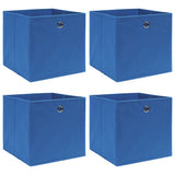 VIDAXL -Speicherboxen 4 PCs 32x32x32 cm Stoff blau