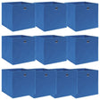 VIDAXL -Speicherboxen 10 PCs 32x32x32 cm Stoff blau