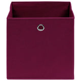 VIDAXL -Speicherboxen 10 PCs 32x32x32 cm Stoff dunkelrot