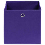 VIDAXL -Speicherboxen 10 PCs 32x32x32 cm Stoff lila lila